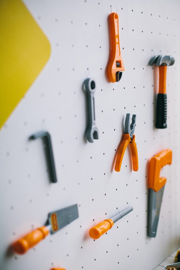 Storage solutions - Pegboard systems