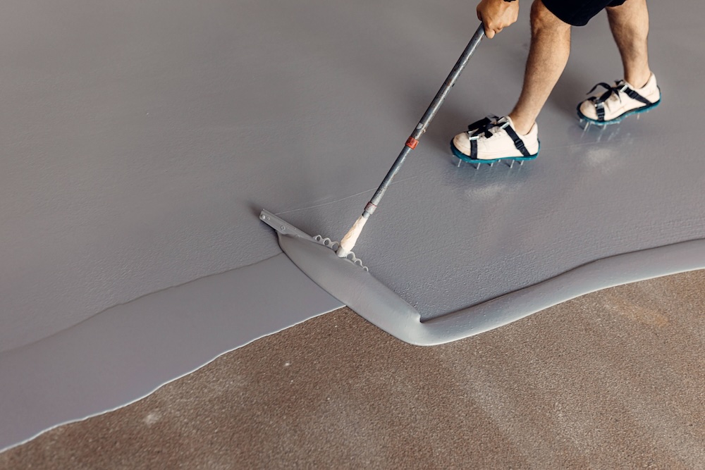 Epoxy Garage Floor Coating Application